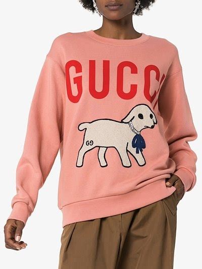 gucci future sweater replica|Gucci lamb print sweater.